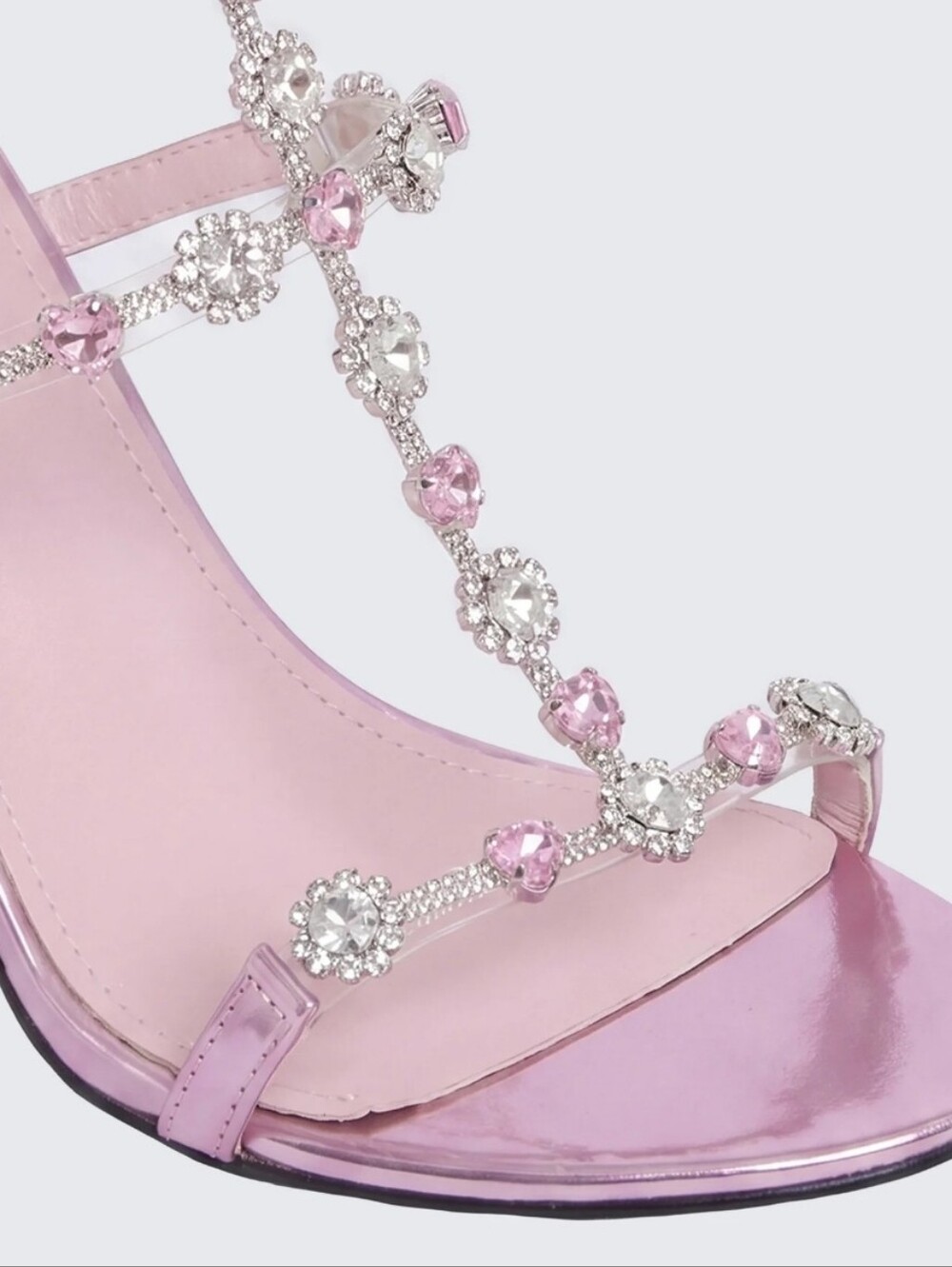 Finesse Nikki Pink Jewel Stiletto Heel/new with box/MSRP $78